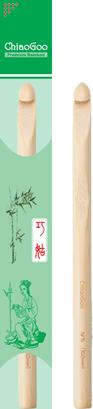 Actual product image ChiaoGoo Crochet hooks Bamboo Natural