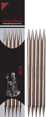 Immagine prodotto ChiaoGoo Set di aghi per calze in acciaio inox / 5 pezzi