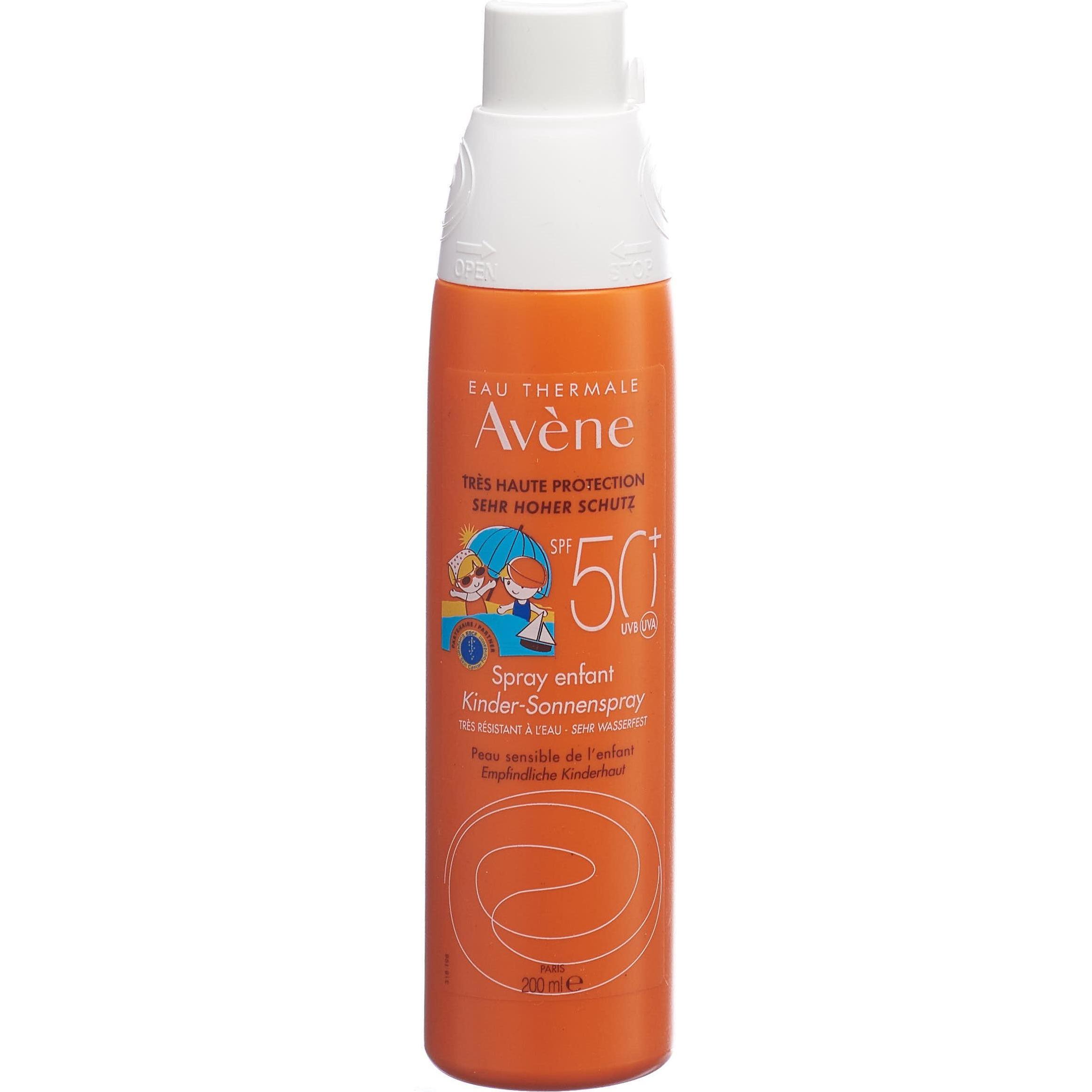 Avène, Sonnencreme, Kinder-Sonnenspray (Sonnenspray, SPF 50+, 200 ml, 246 g)