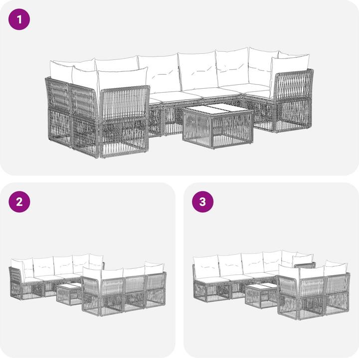 Produktbild vidaXL Garten-Sofa