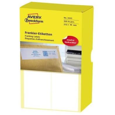 Avery Dennison, Etiketten, Frankier-Etiketten