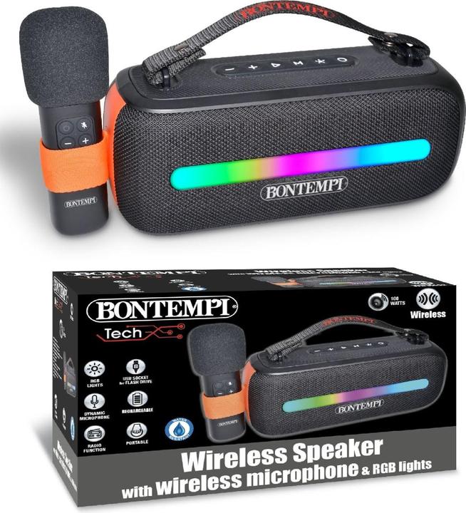 Produktbild Bontempi Wireless Lautsprecher mit Mikrofon 140W