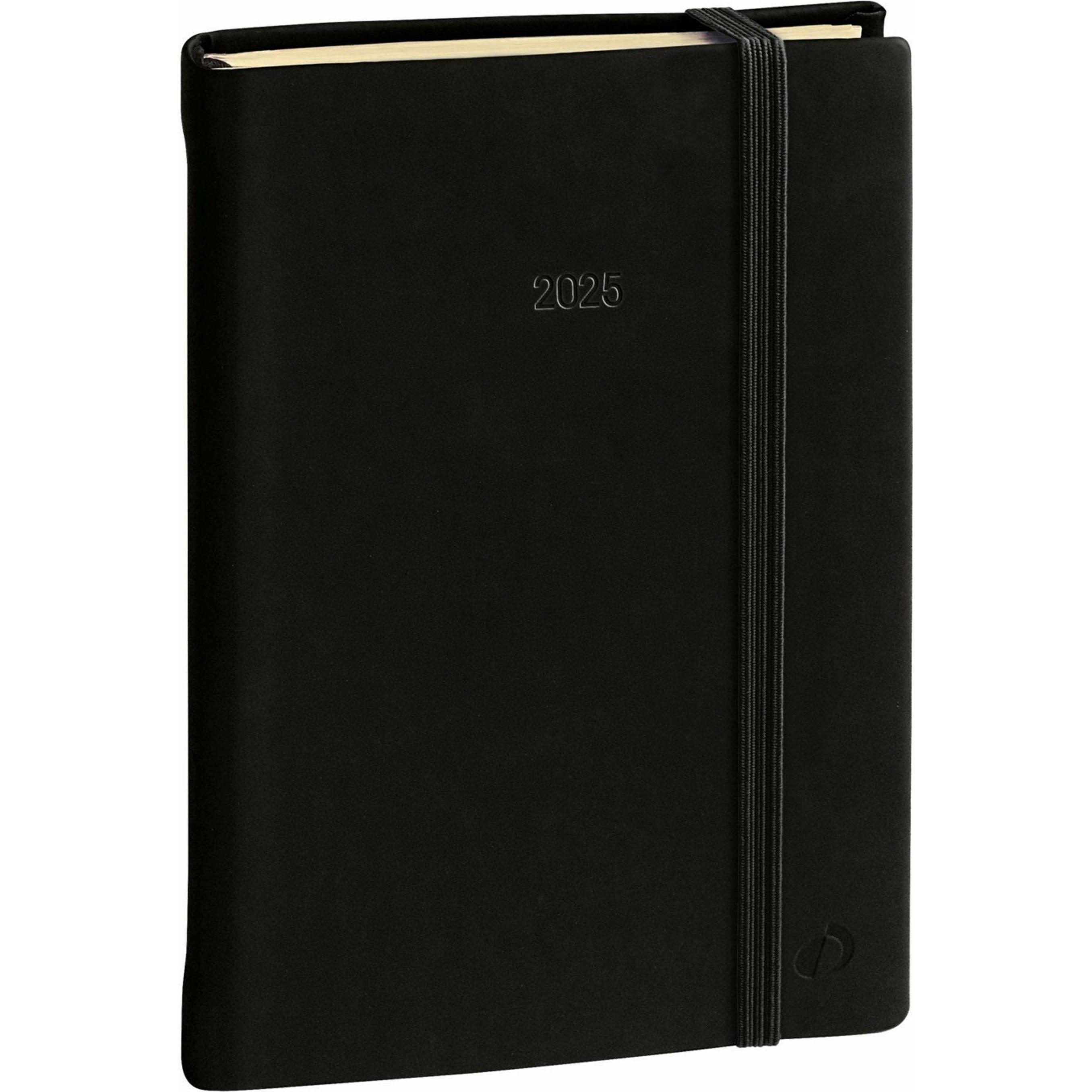 Quo Vadis, Kalender, Geschäft Prestige VZ Silk schwarz 2022 (10 x 15 cm, Harter Einband, Deutsch)