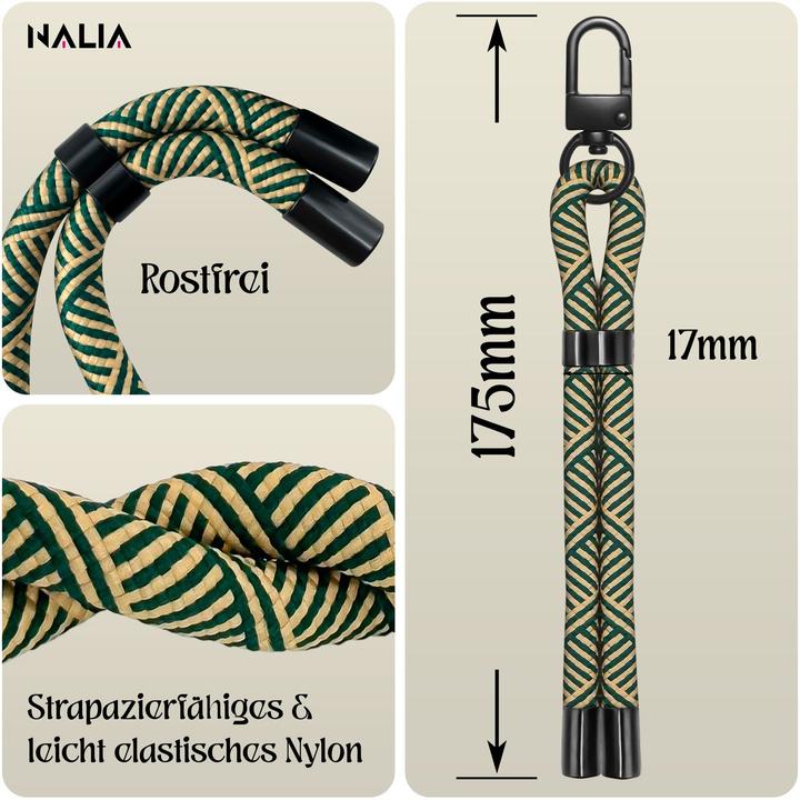 Produktbild Nalia Wristy Lanyard Handykette – Universal Trageband für Smartphones – Verstellbar, Soft & Elastisch