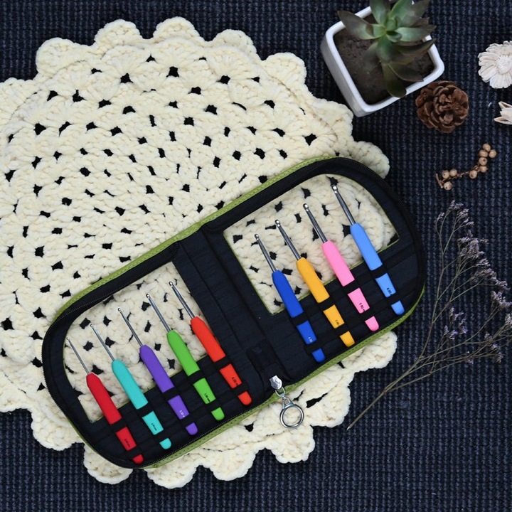 Produktbild Knitpro Set Häkelnadeln waves mit Softgriff