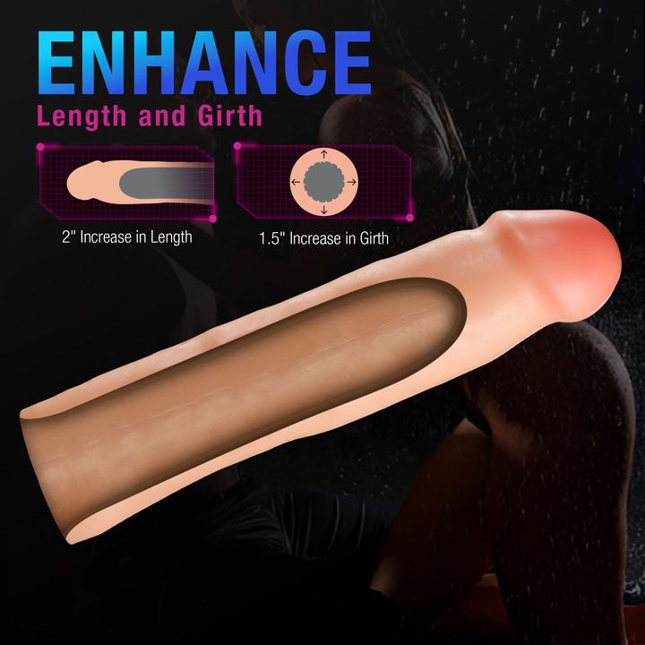Image du produit Blush performance plus 2 inch silicone penis xtender beige