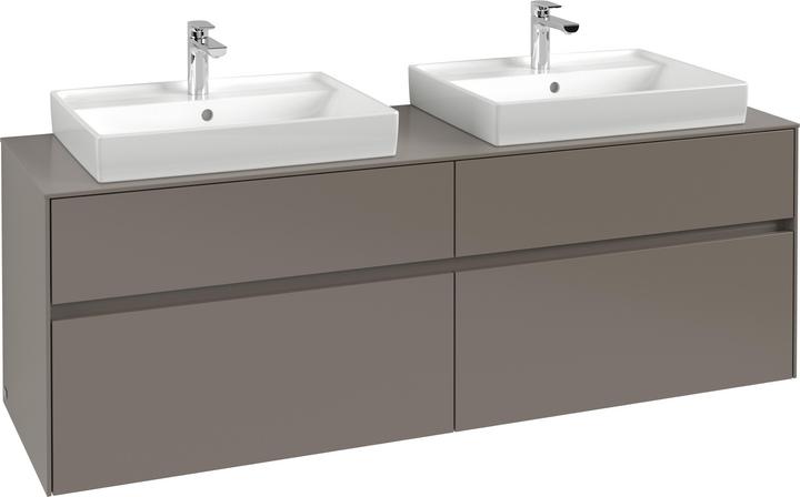 Produktbild Villeroy & Boch Collaro Waschbeckenunterschrank 1600x548x500 mm, 4 Auszüge, für 2 Waschbecken, C0 (167 x 50 x 54.80 cm)