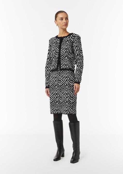 Actual product image Comma Kleid Schmales Strickkleid mit Animal-Muster (40)
