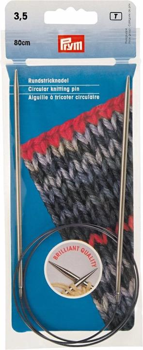 Produktbild Prym Rundstricknadel MS silber 80 cm 6,00 mm