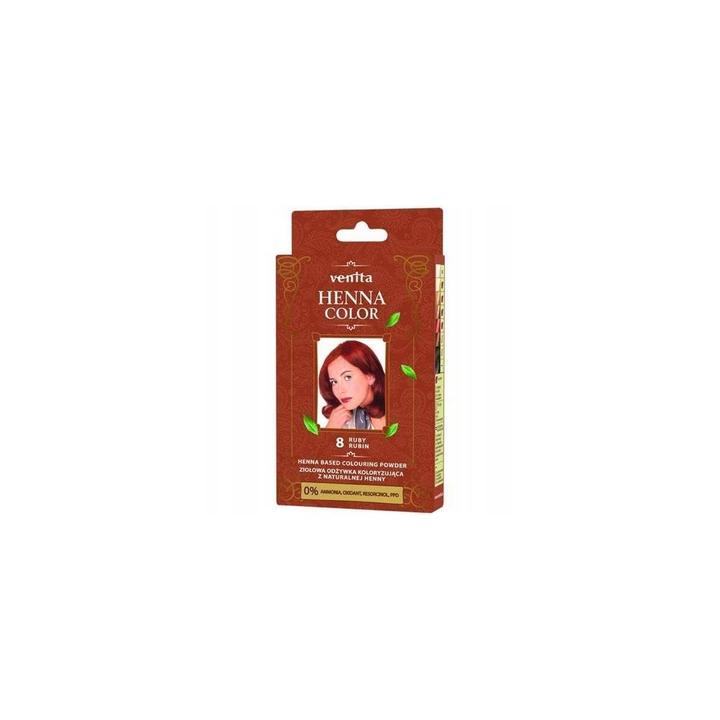 Venita - Henna Colour Herbal Colouring Conditioner From Natural Henna 8 Ruby 25G