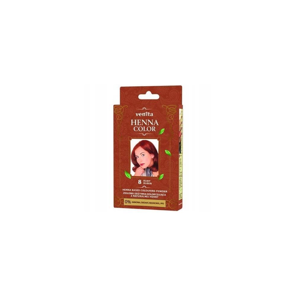 Venita - Henna Color Herbal Coloring Conditioner From Natural Henna 8 Rubin 25G (35559843)