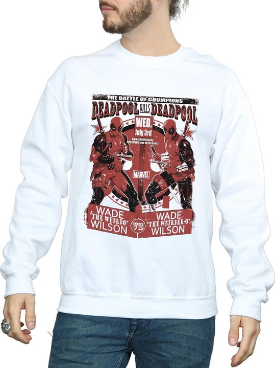 Actual product image Mens Deadpool Vs Deadpool Sweatshirt (XXL)