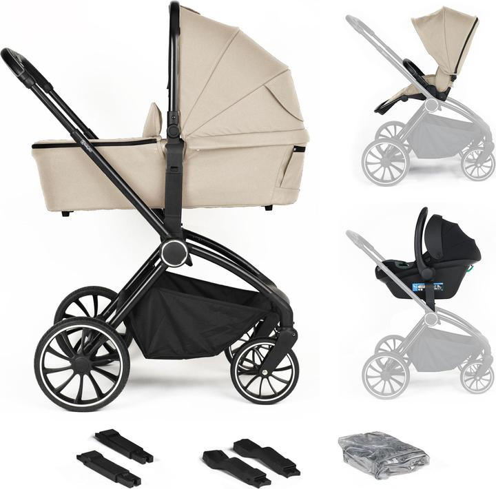 Produktbild BabyGo Harmony 3in1 Kombikinderwagen inkl. Babyschale