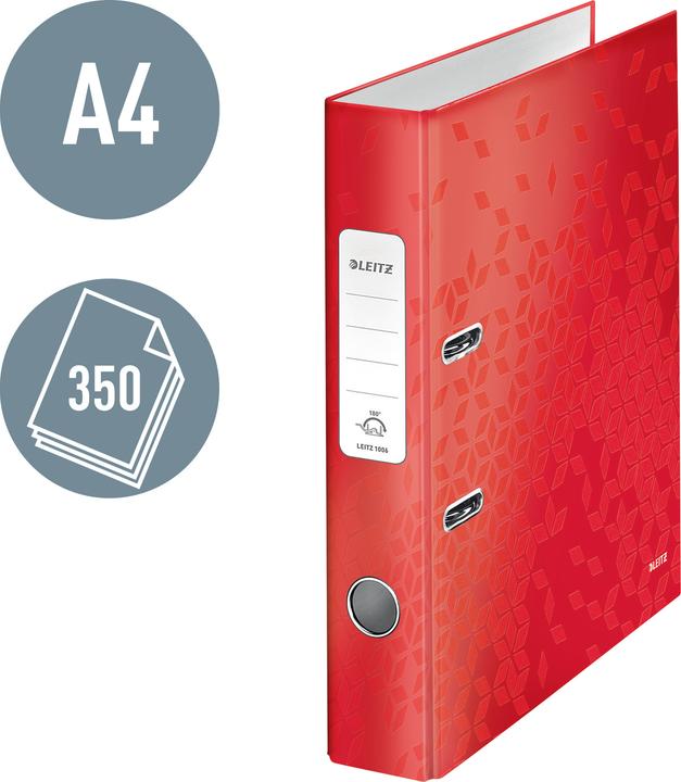 Image du produit Leitz Classeur A4 5cm Wow rouge (A4, 52 mm, 1 pièce(s))