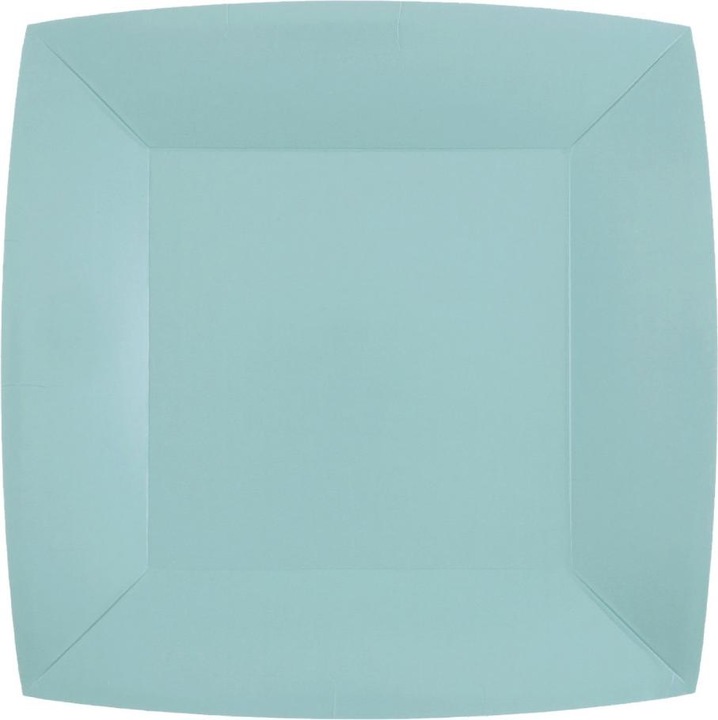 Image du produit Santex Assiettes carrées Bleu clair 18cm (10pcs) (10 x)