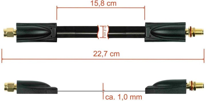 Produktbild Kabelmeister SMA Stecker – SMA Buchse (Antennendose)