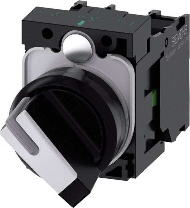 Produktbild Siemens Selector switch, 22mm, black, white