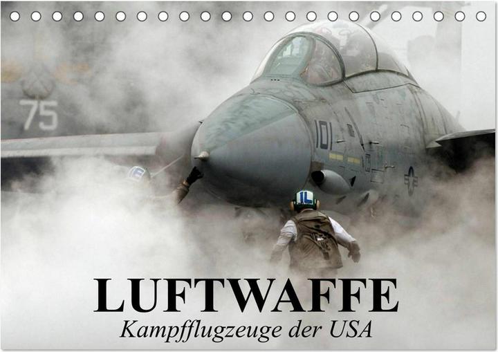 Produktbild Luftwaffe. Kampfflugzeuge der USA (Tischkalender 2025 DIN A5 quer), Monatskalender (A5)