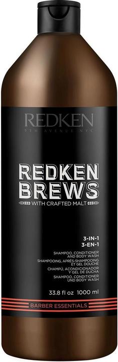 Actual product image Redken BREWS - 3-in-1 (Liquid shampoo, 1000 ml)