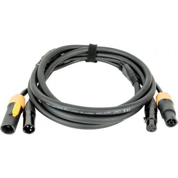DAP-Audio FP22 Hybrid Cable - Power Pro True & 3-pin XLR - D MX / Power - 3 m (3 m), Audio Kabel