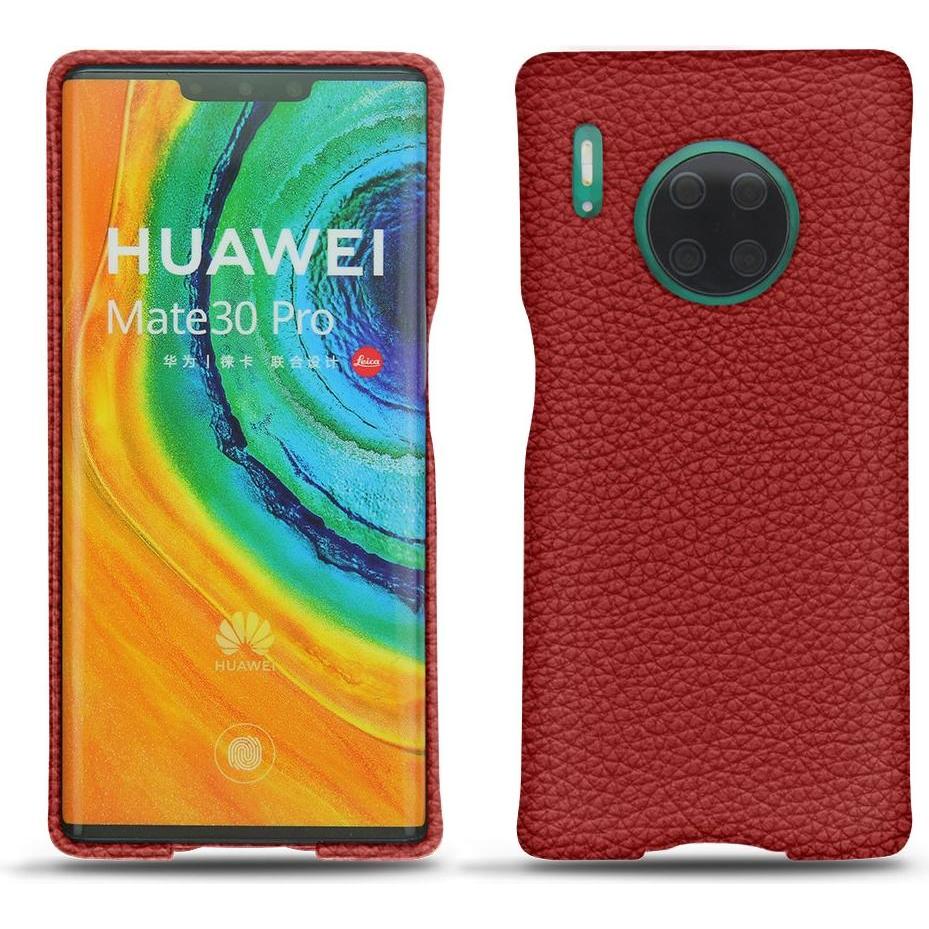 Noreve Lederschutzhülle (Huawei Mate 30 Pro), Smartphone Hülle, Rot