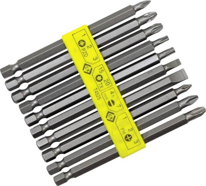 Produktbild C.K Magma Bit-Set 10teilig T4525 Schlitz (Innensechsrund TX)