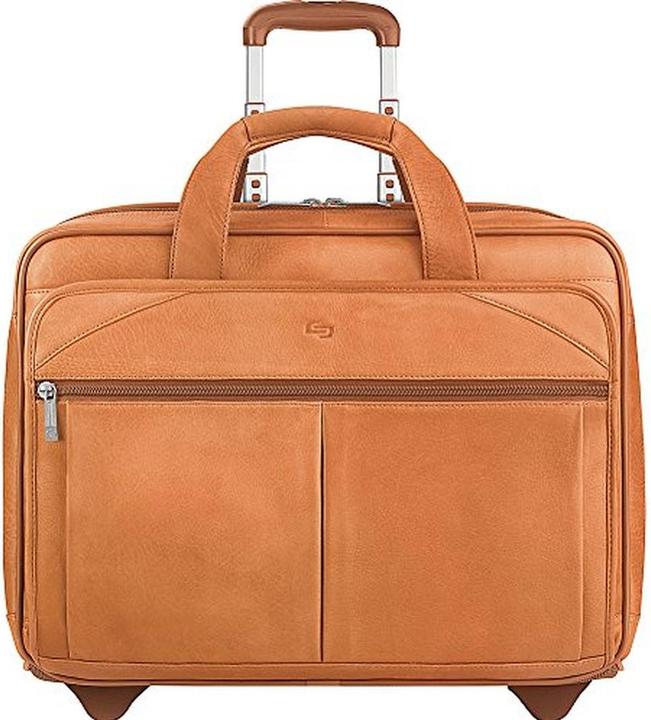 Actual product image Solo New York Walker Leather Rolling Case