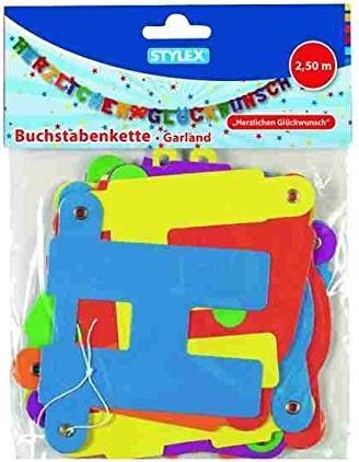 Produktbild Stylex Buchstabenkette Herzlich Willkommen, 2 m (1 Stk.)