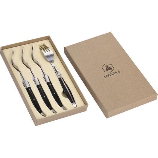 Laguiole FORKS TWISTED PAKKAWOOD MIRROR 4 Stück, Besteck