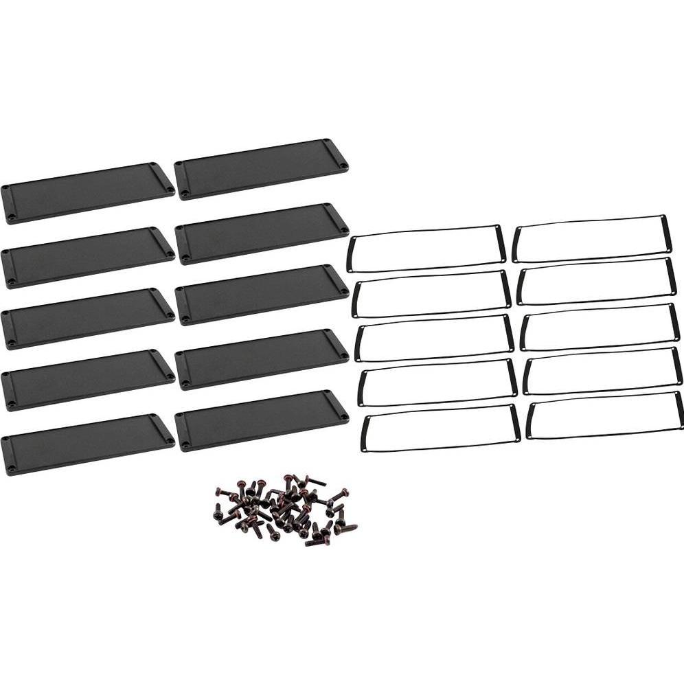 Hammond Endplatte Aluminium Schwarz L x B H 6 168.50 56.90 mm 10 St., Elektronikzubehör + Gehäuse, S