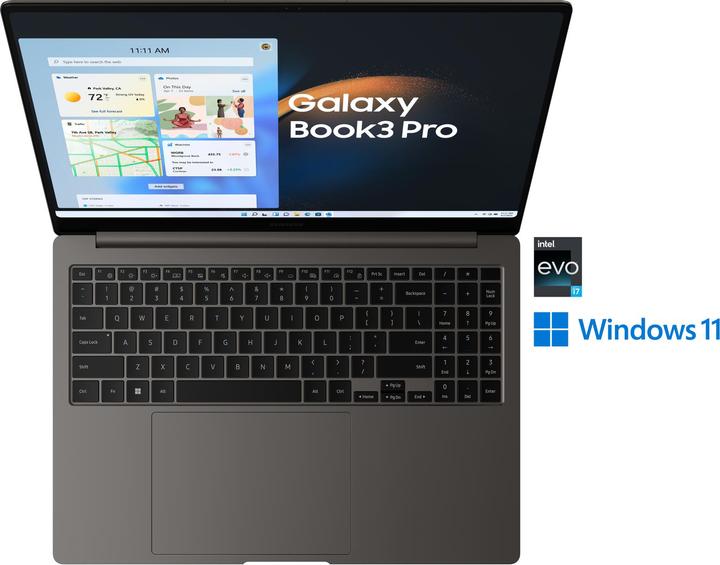 Actual product image Samsung Galaxy Book3 Pro (16", Intel Core i7-1360P, 16 GB, 512 GB, DE)