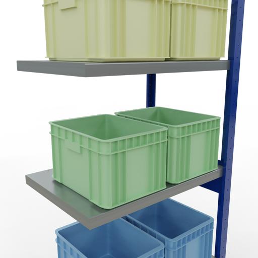 Immagine prodotto Schulte Lagertechnik MULTIplus250 sistema di alloggiamento aggiuntivo senza bulloni con bulloni di lunghezza