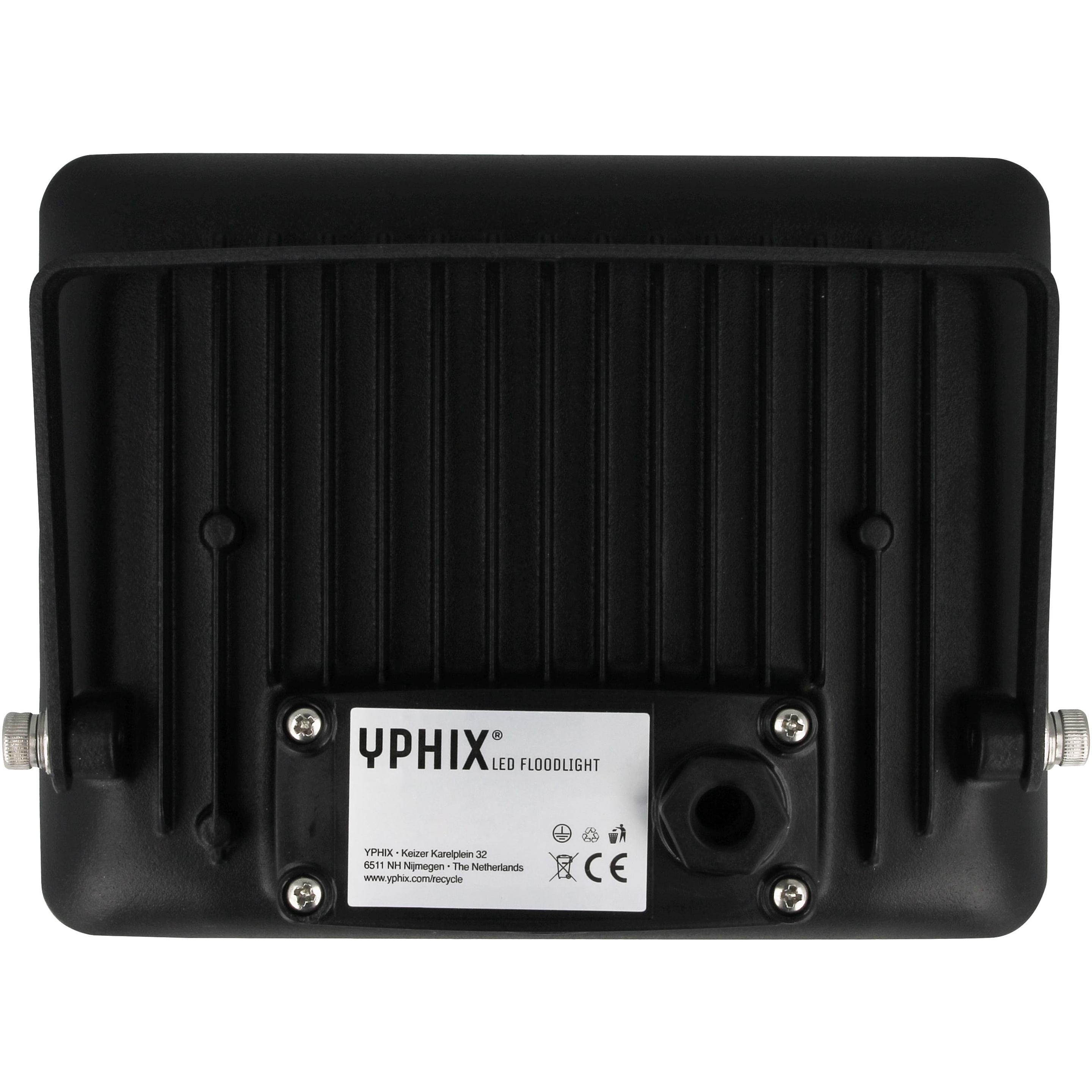 Yphix, Wandleuchte + Deckenleuchte, LED-Baustrahler LED Floodlight John, 73610, 30 W, 3000 K, schwarz