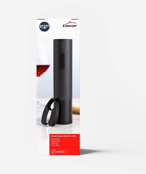 Actual product image Lacor Black Luxe (Electric corkscrew)