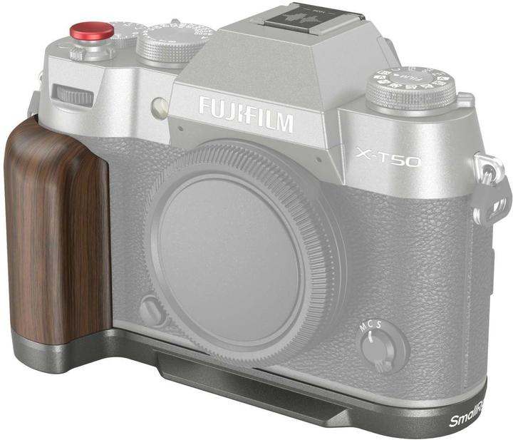 Image du produit SmallRig 4736 Poignée en bois en forme de L pour X T50 (Charcoal Silver) (Poignée)