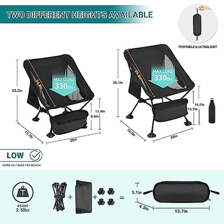 Actual product image Atepa Ultralight Compact Camping Chair