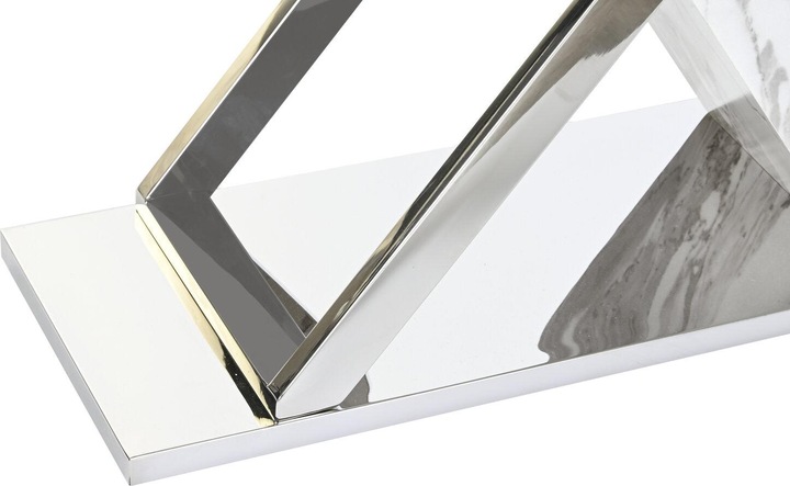 Actual product image DKD Home Decor Console White Grey Silver Crystal Steel 120 x 40 x 75 cm (120 x 40 x 75 cm)