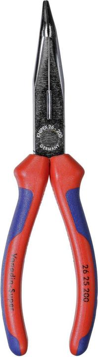 Productafbeelding Knipex Platte rondneus tang met snijkant (Ooievaarsneus tang) 26 25 200 (200 mm)