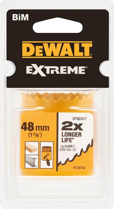 Produktbild DeWalt Lochsäge BiMetall EXTREME 48mm (48 Millimeter)
