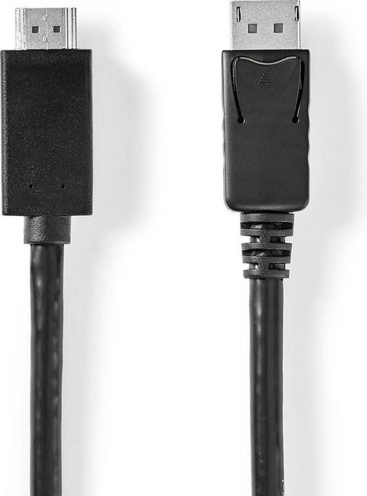 Actual product image Nedis CCGB37100BK20 - DisplayPort - HDMI cable | DisplayPort Zástrčka - HDMI conector |4K@30Hz|2 m| (2 m)