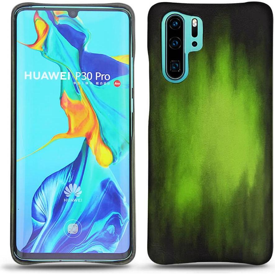 Noreve Lederschutzhülle (Huawei P30 Pro), Smartphone Hülle, Grün