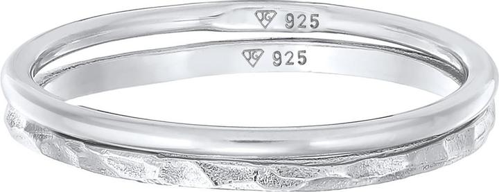Image du produit Elli Bague empilable Stacking Bandring Set de 2 pièces 925 argent (54, Argent 925)