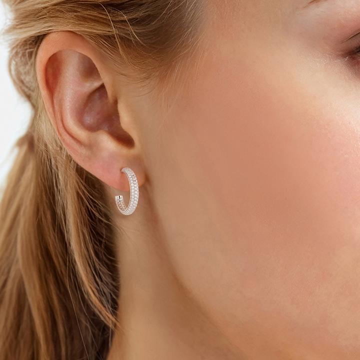 Produktbild Yokoamii Damen Creolen - 36298 (Zirkonia)