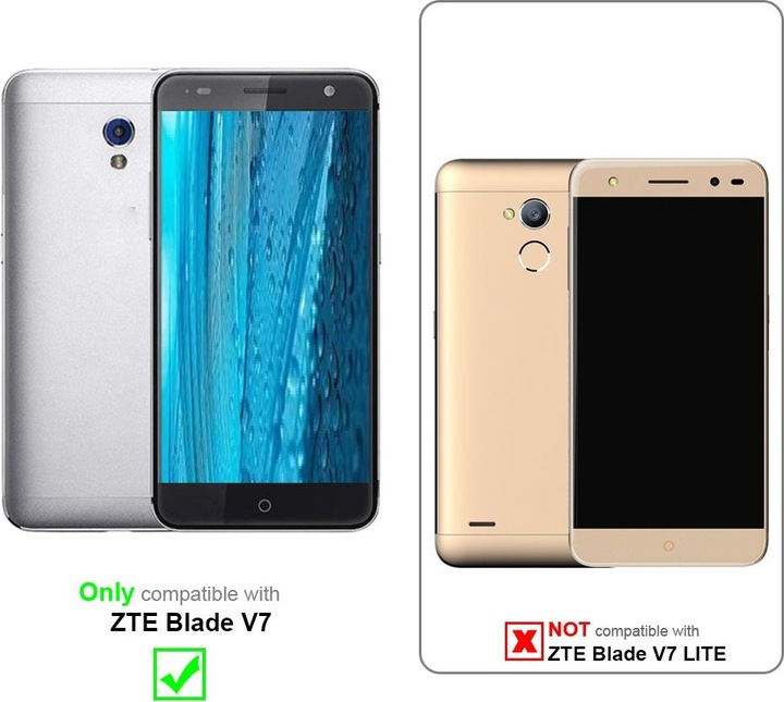 Actual product image Cadorabo TPU Matt Metallic Cover (ZTE Blade V7)