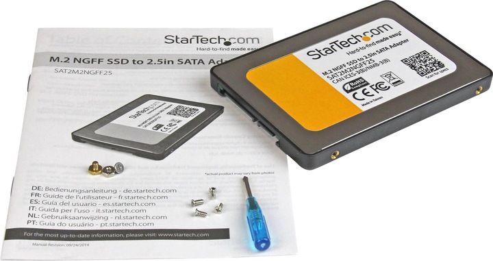 Actual product image StarTech SATA to M.2 Adapter