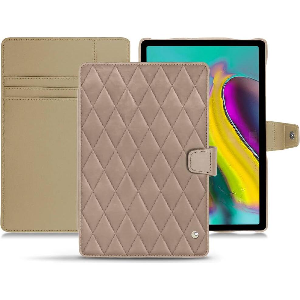Thumbnail - Noreve Lederschutzhülle Wallet (Galaxy Tab S5e), Tablet Hülle, Beige