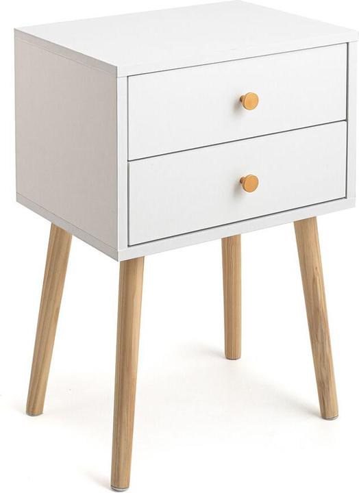 Image du produit Vinthera Nachttisch Moa Weiss Kunststoff 40 x 30 x 62,5cm (40 x 30 x 62.50 cm)