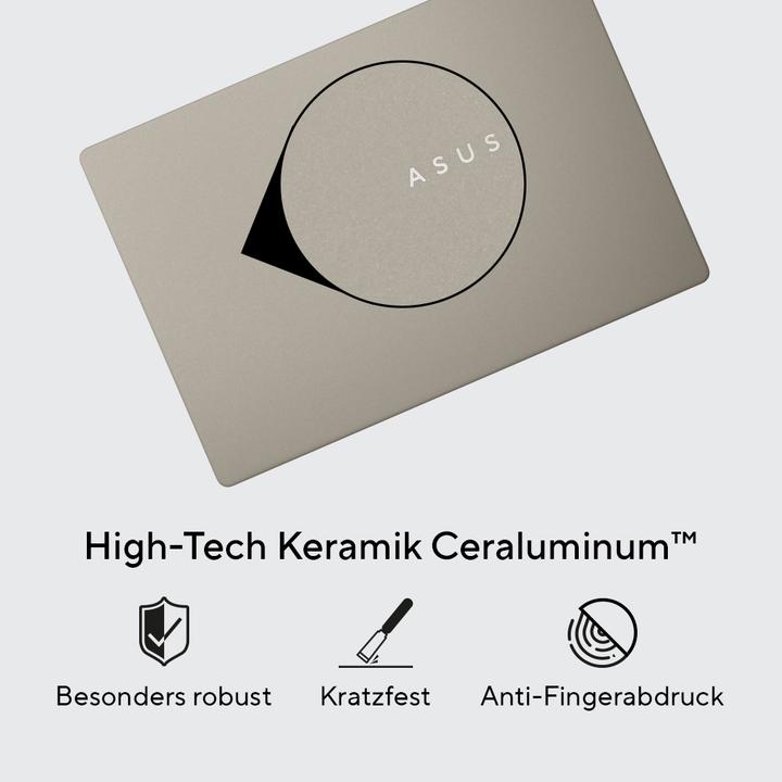 Produktbild ASUS Zenbook A14 (14", 512 GB, 16 GB, DE, Snapdragon X X1-26-100)