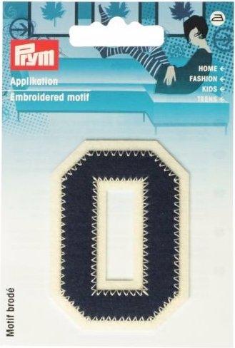 Actual product image Prym Application letter O, blue/ecru (1 x)