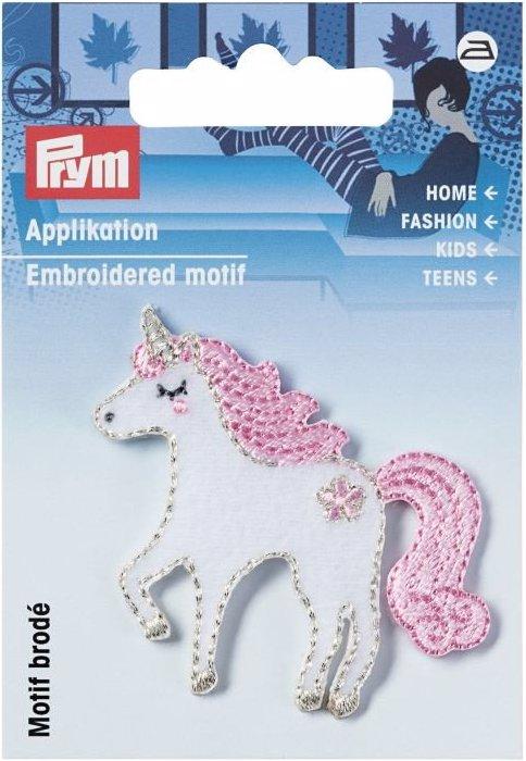 Actual product image Prym Application unicorn, white/rose (1 x)